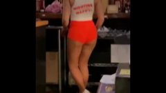 Hooters Female With Jiggly Bum
